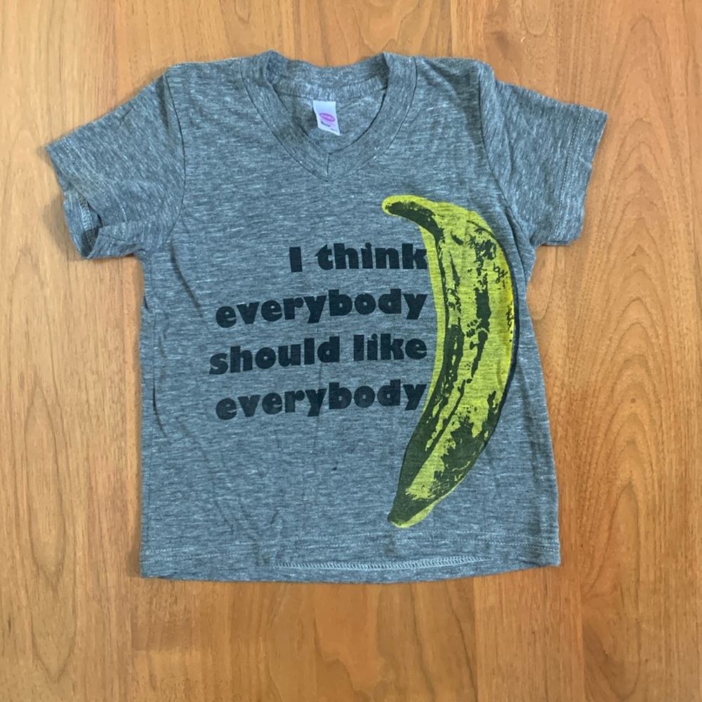 Passive Juice Motel Andy Warhol Quote Banana T-shirt - Size 4